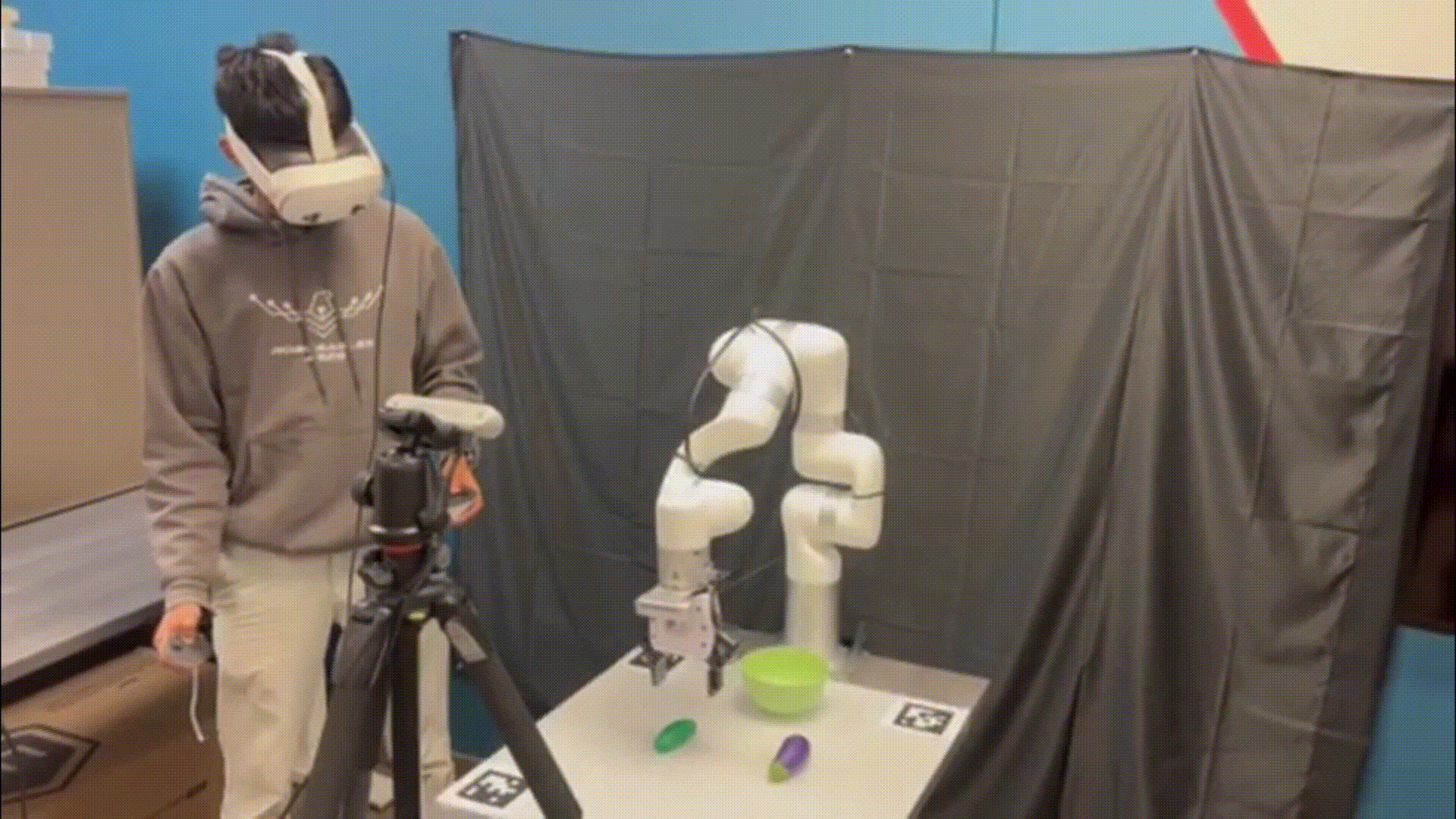 Students collaborating in the lab